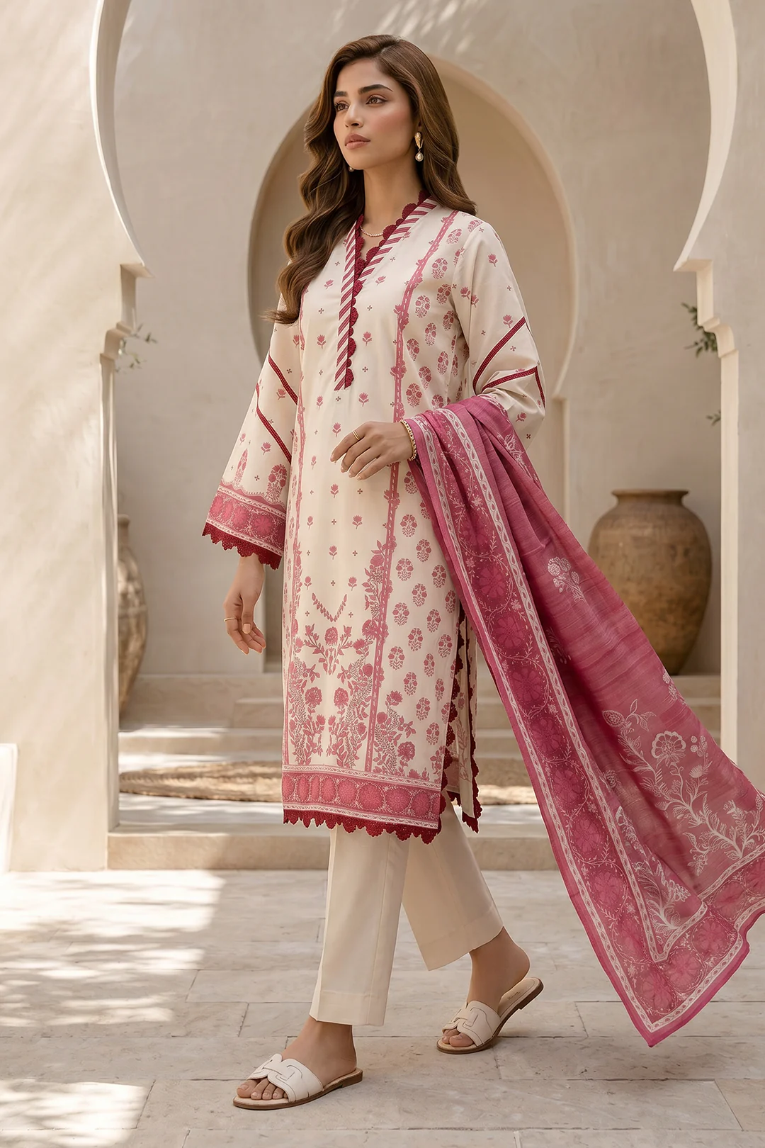 Shirt Shalwar Dupatta - 8049 - Image 3