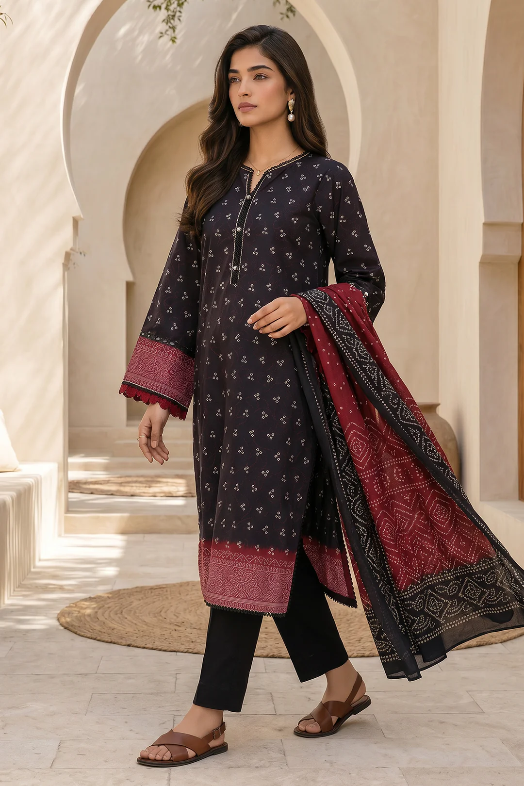 Shirt Shalwar Dupatta - 8052 - Image 2
