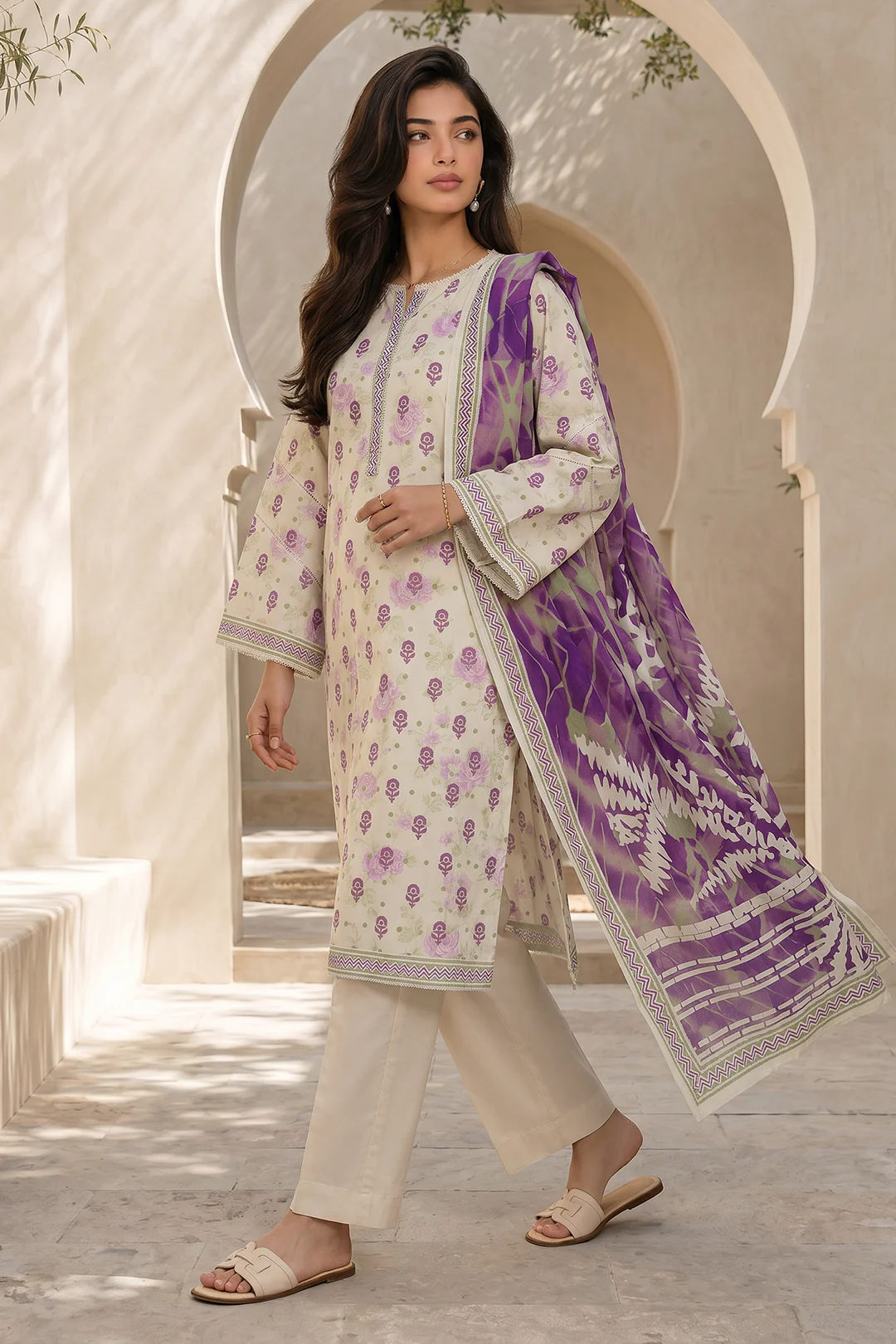 Shirt Shalwar Dupatta - 8053 - Image 3