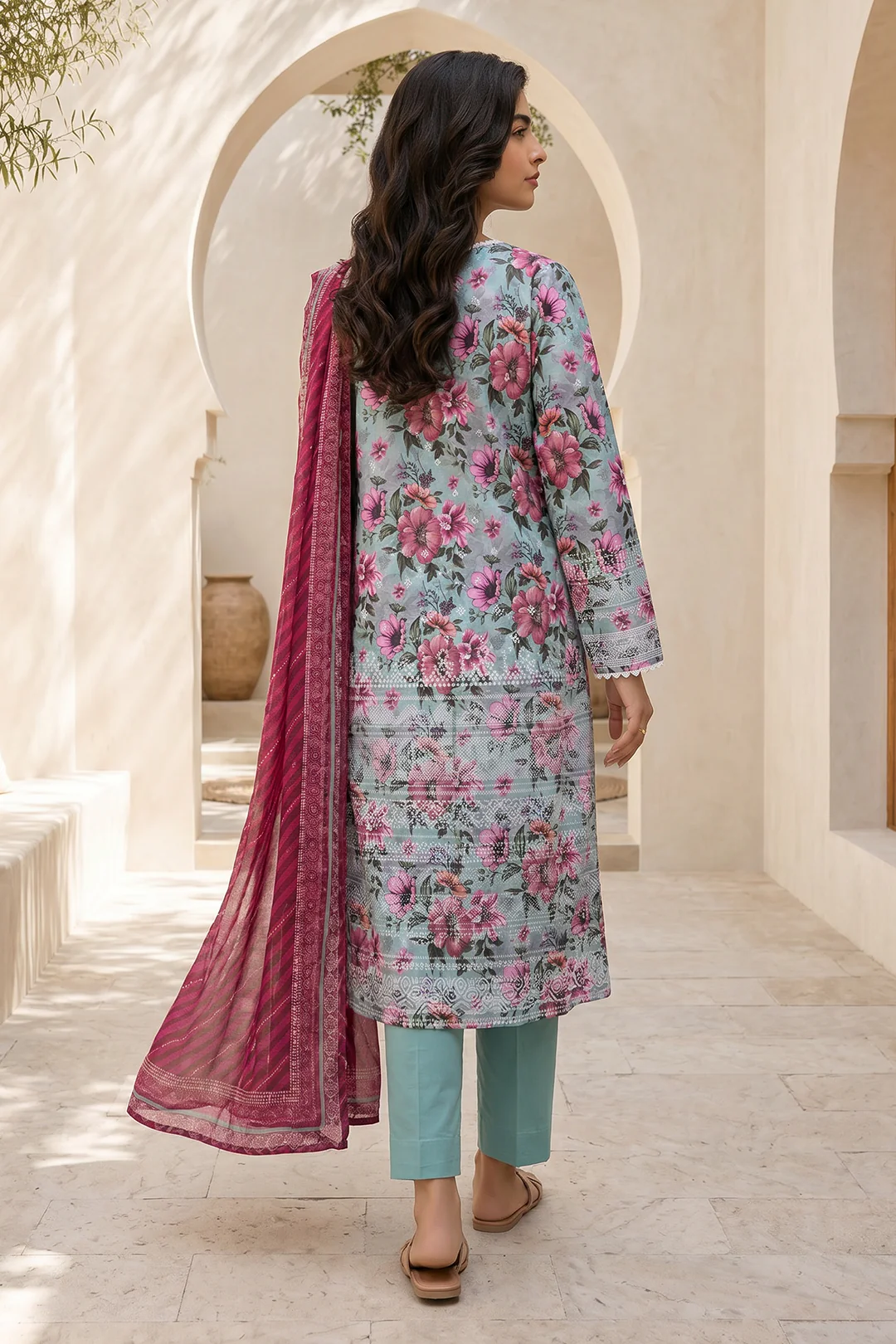 Shirt Shalwar Dupatta - 8055 - Image 6