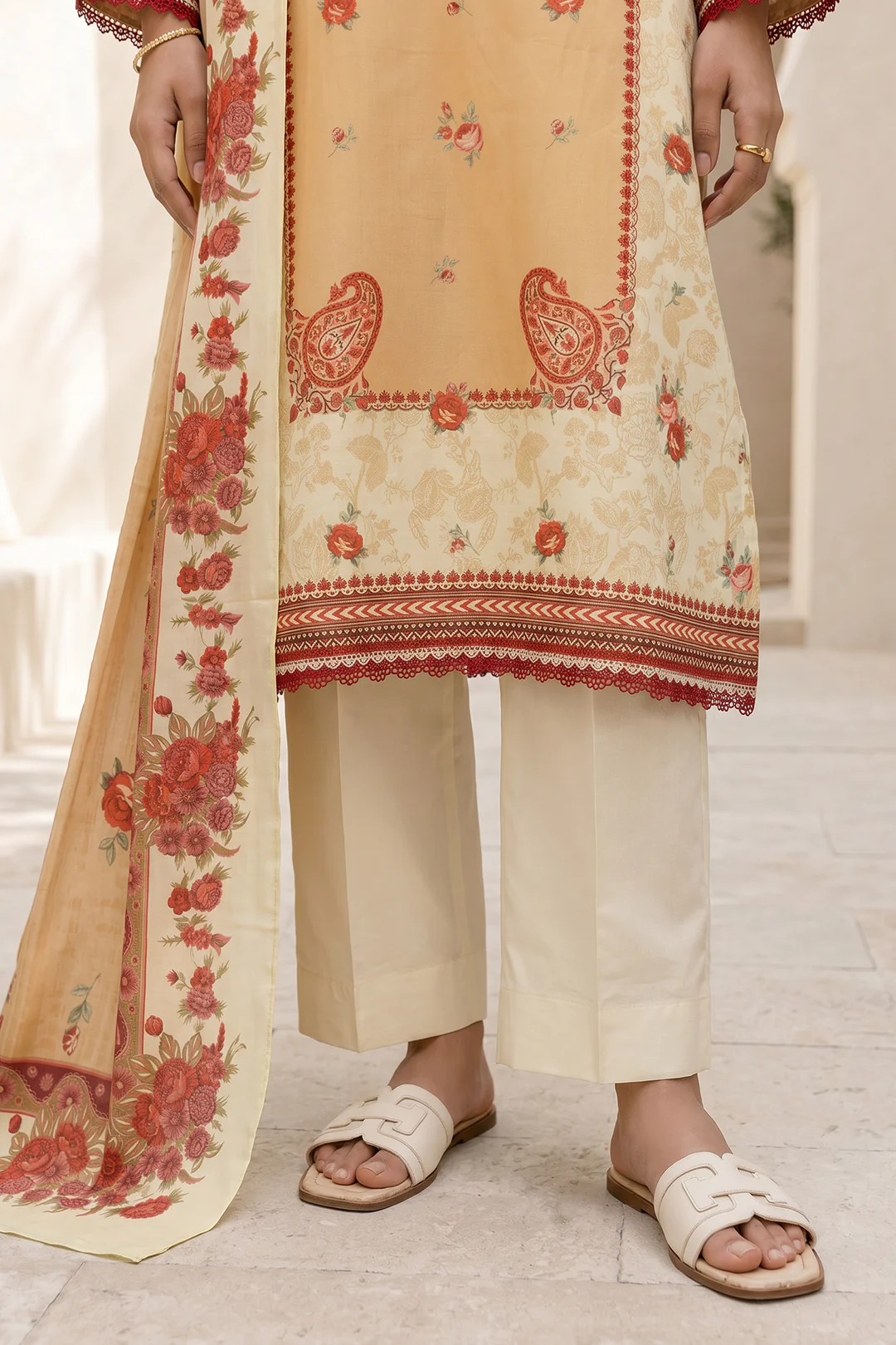 Shirt Shalwar Dupatta - 8057 - Image 4