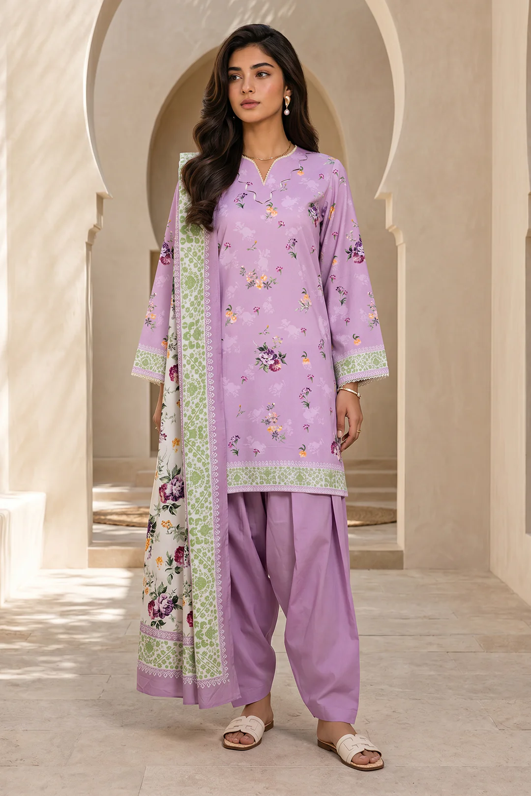 Shirt Shalwar Dupatta - 8063