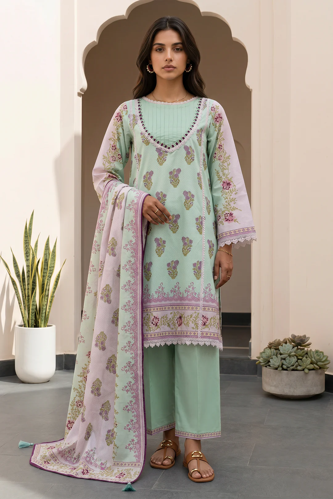 Shirt Shalwar Dupatta - 8102 - Image 3