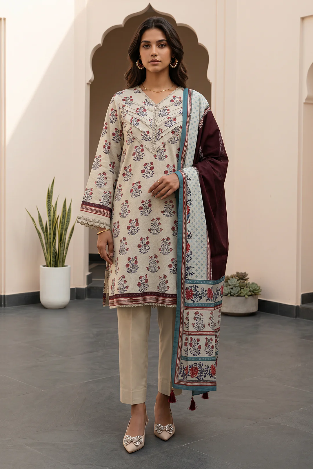 Shirt Shalwar Dupatta - 8108 - Image 3