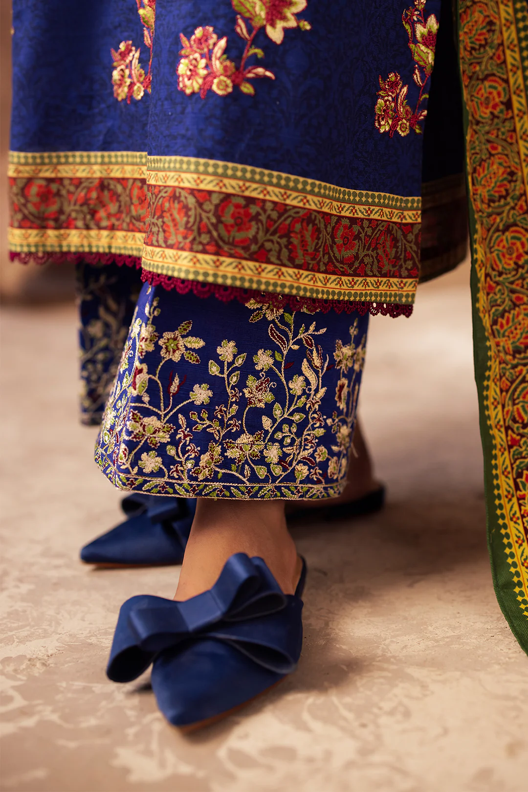 Embroidered Shirt Shalwar Dupatta - 0221 - Image 10