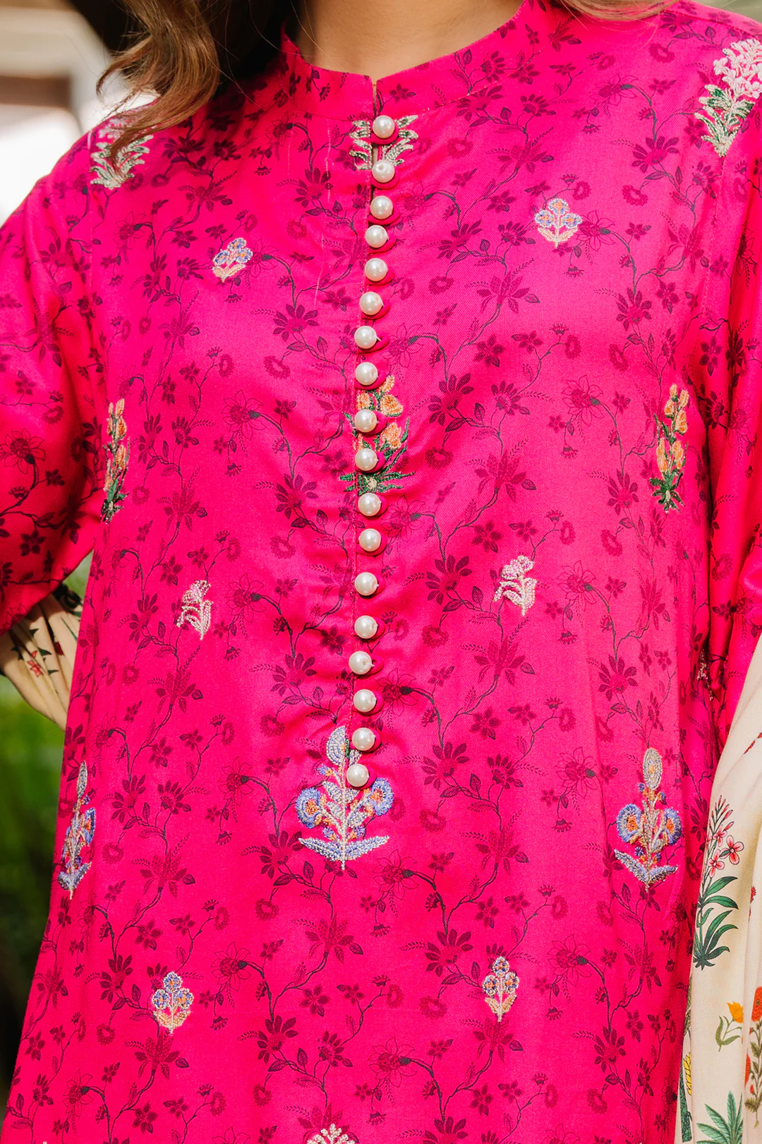 Embroidered Shirt Shalwar Dupatta - 0227 - Image 4