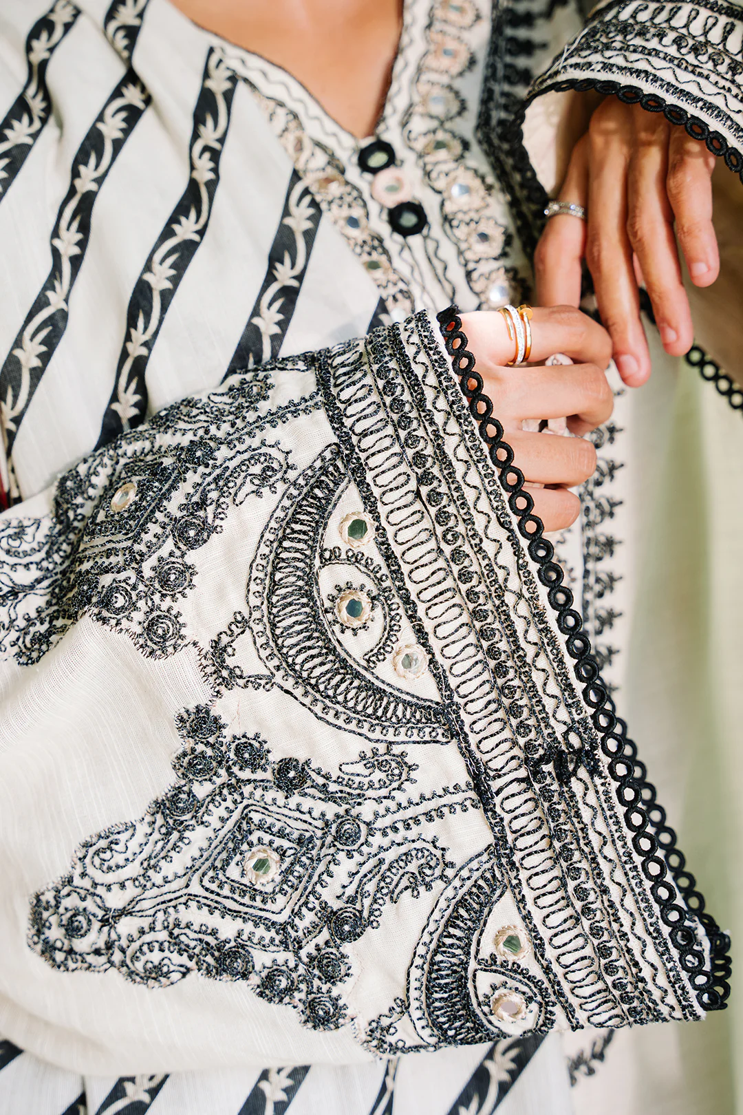 Embroidered Shirt Shalwar Dupatta - 0239 - Image 5