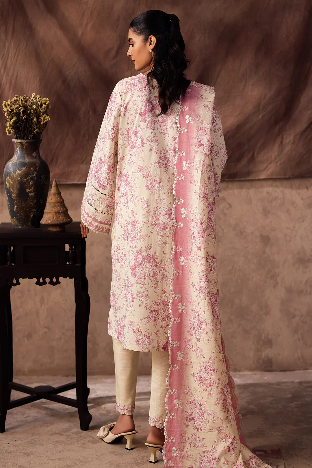 Embroidered Shirt Shalwar Dupatta - 0312 - Image 5