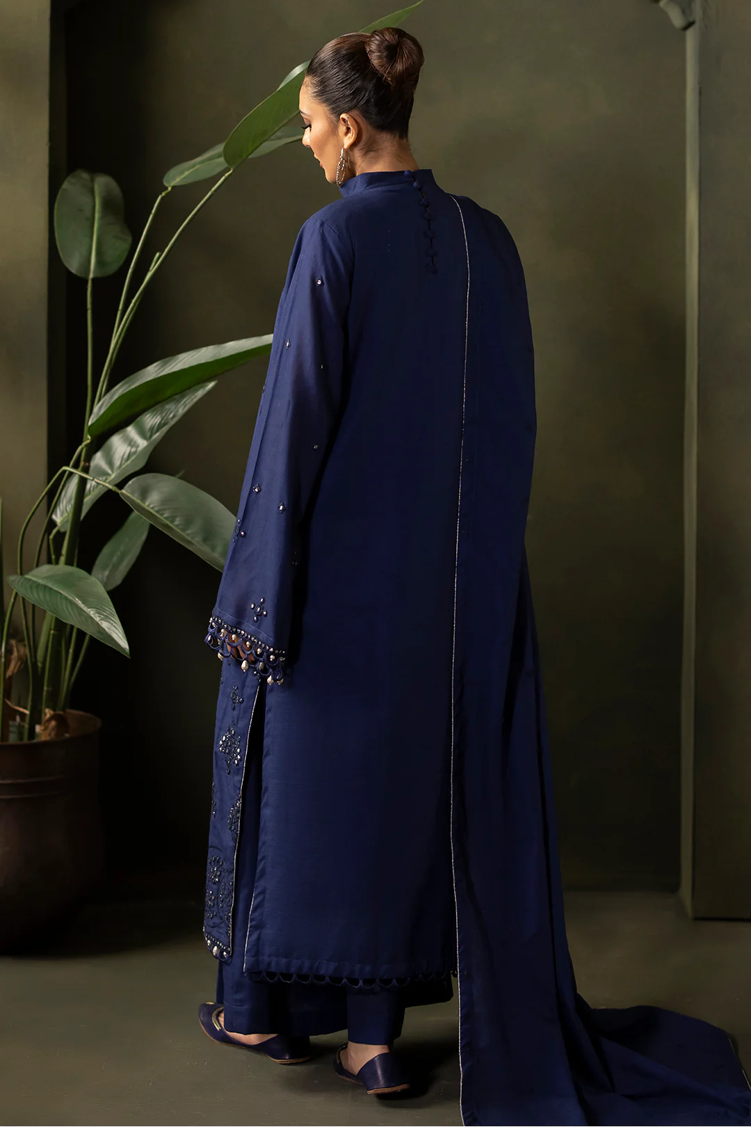 Embroidered Shirt Shalwar Dupatta - 0322 - Image 5