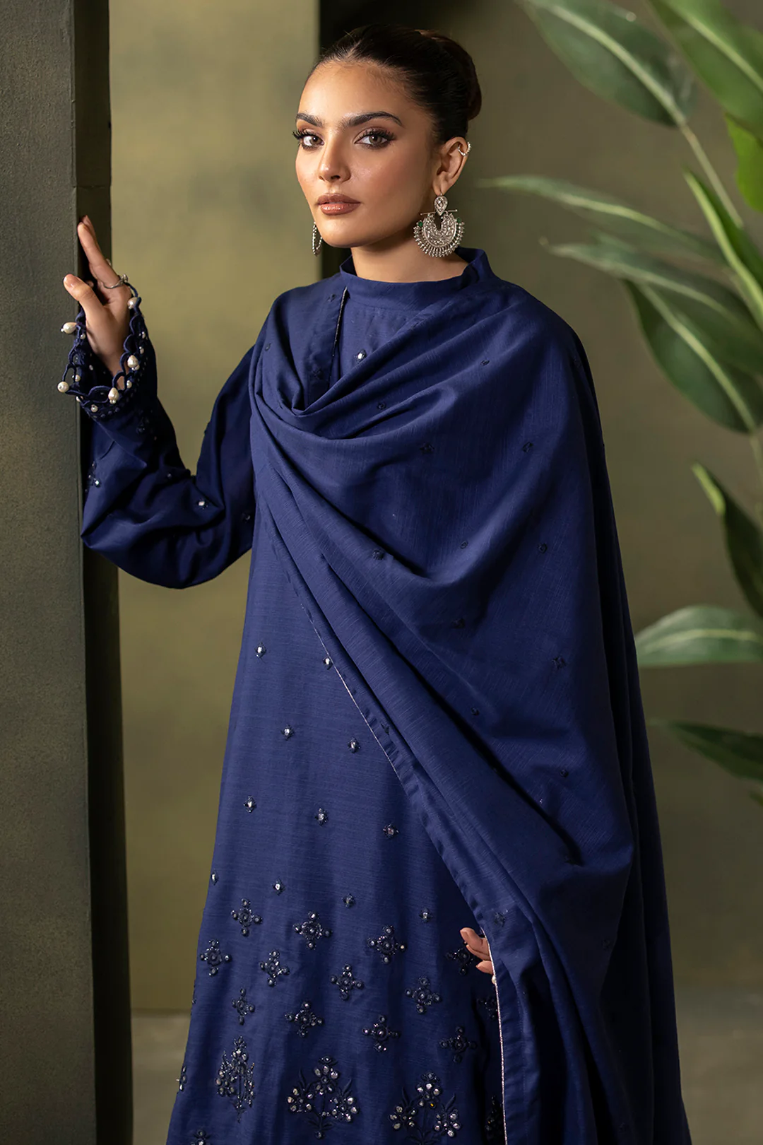 Embroidered Shirt Shalwar Dupatta - 0322 - Image 6