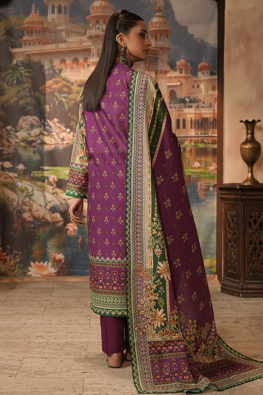 Embroidered Shirt Shalwar Dupatta - 0403 - Image 5