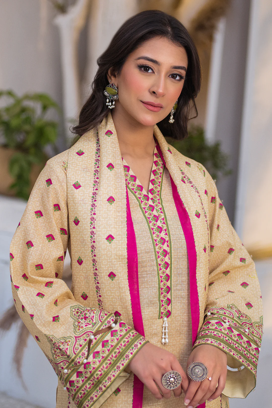 Embroidered Shirt Shalwar Dupatta - 0537 - Image 2