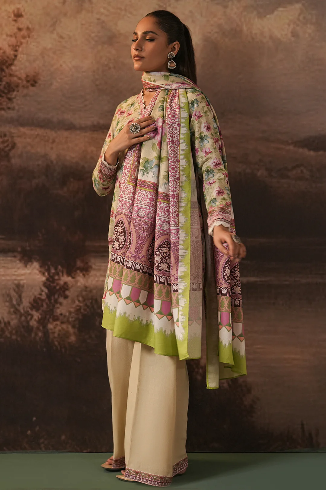 Shirt Shalwar Dupatta - 0458 - Image 3