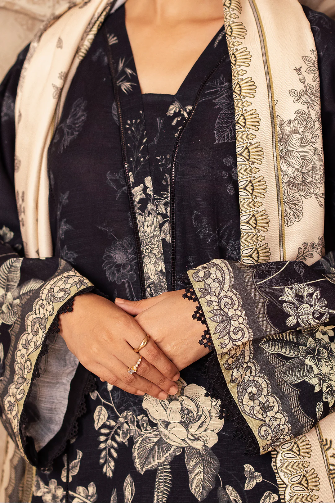 Shirt Shalwar Shawl - 0285 - Image 4