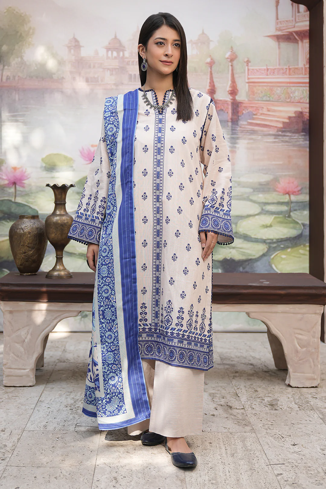 Shirt Shalwar Shawl - 0382