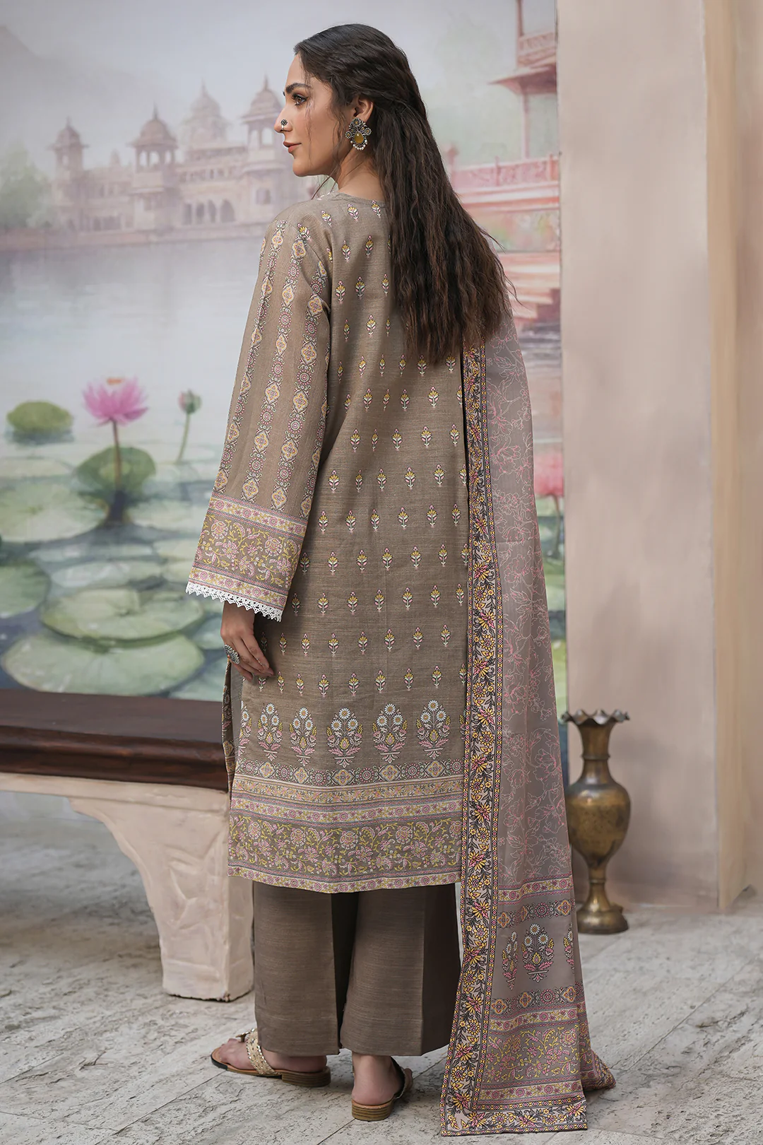 Shirt Shalwar Shawl - 0383 - Image 5