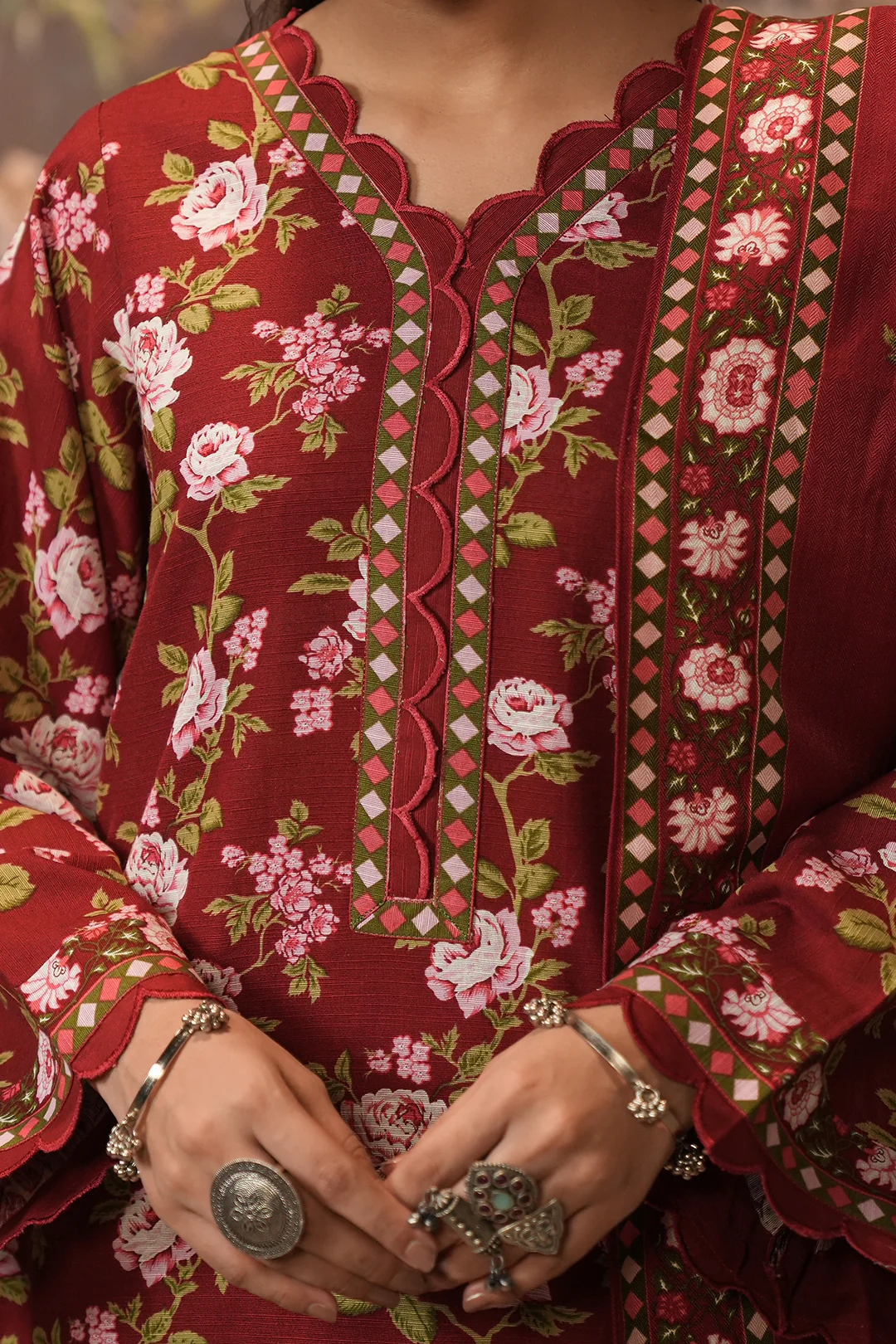 Shirt Shalwar Shawl - 0389 - Image 4
