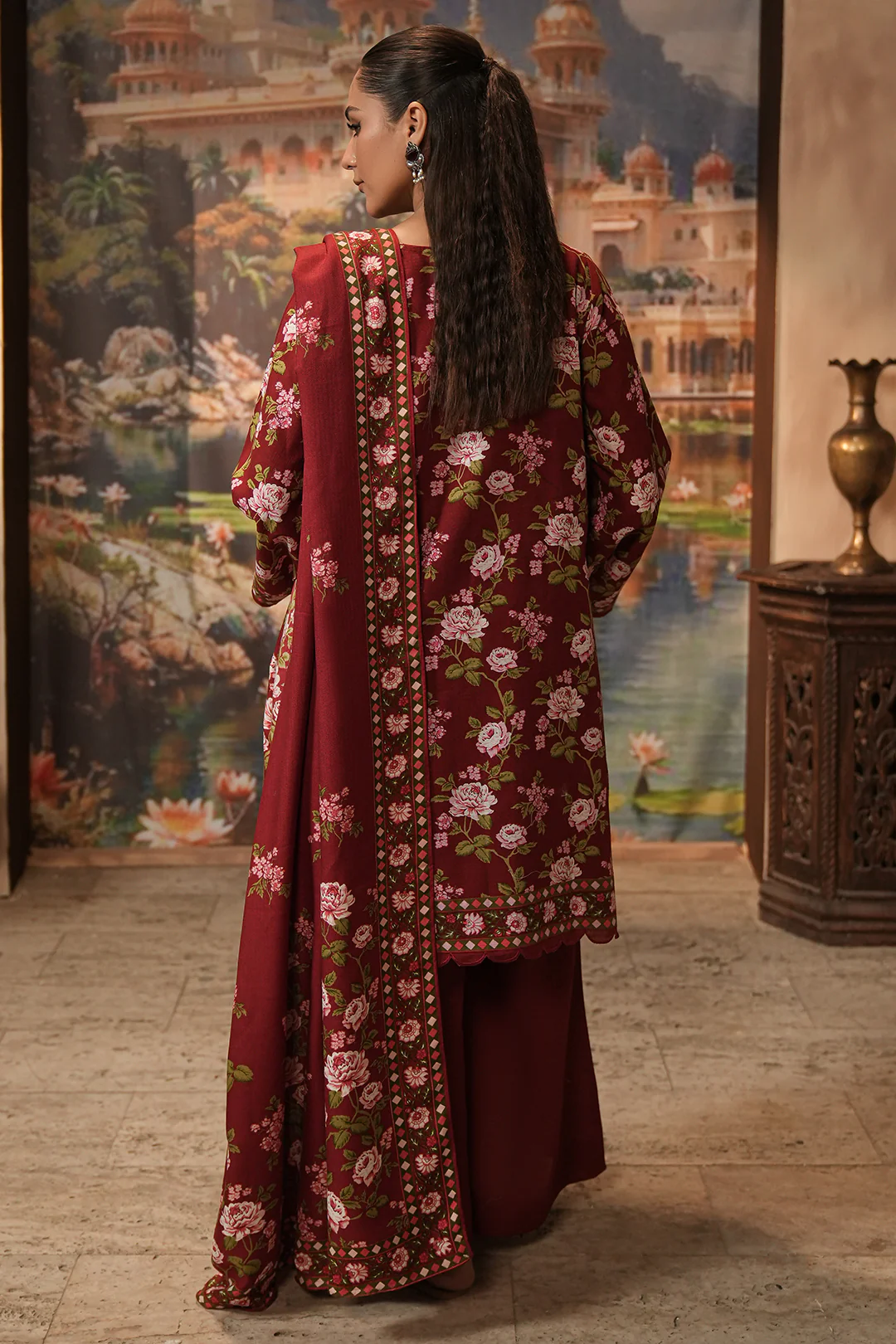 Shirt Shalwar Shawl - 0389 - Image 5