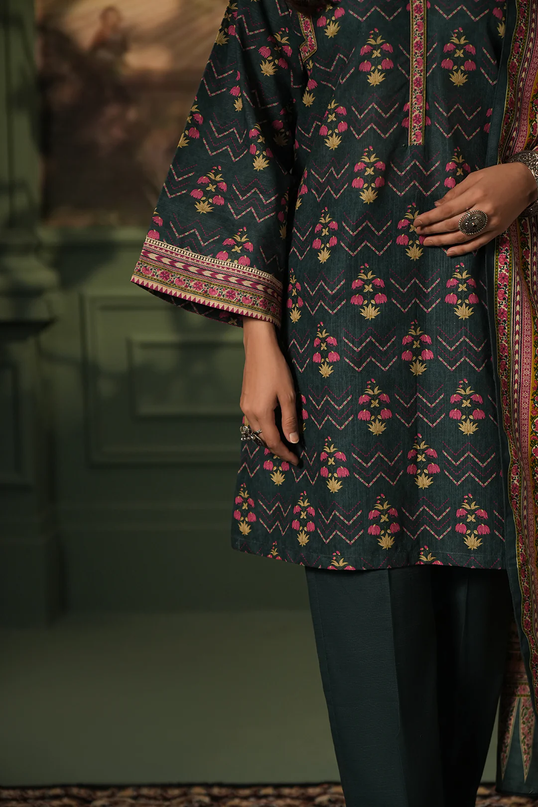 Shirt Shalwar Shawl - 0459 - Image 4