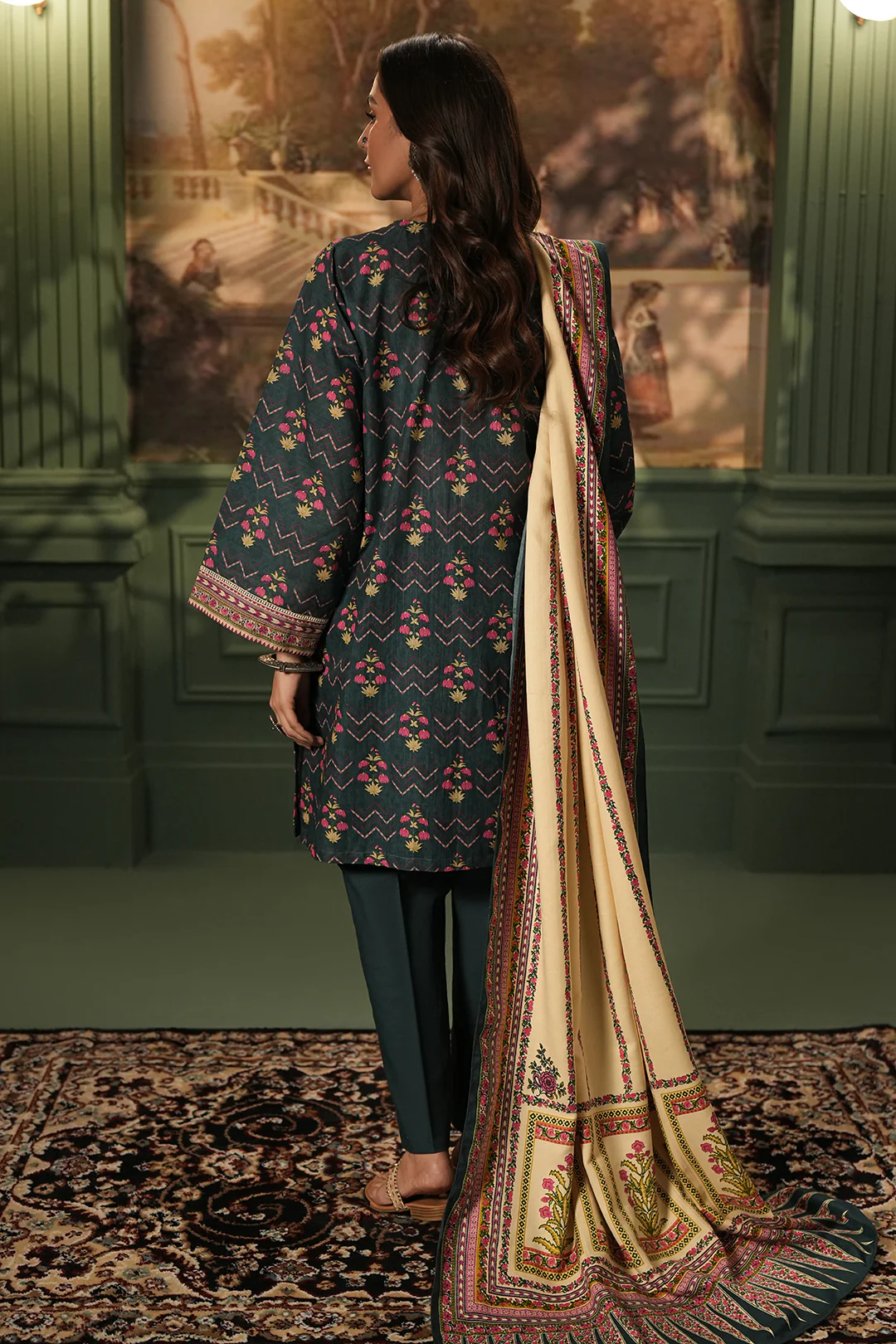 Shirt Shalwar Shawl - 0459 - Image 5