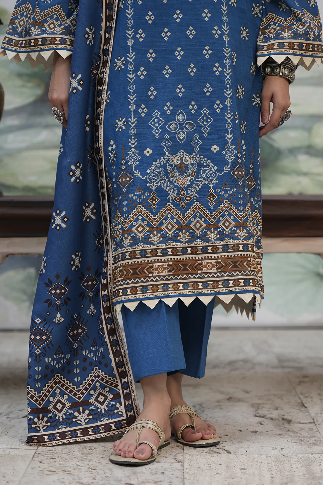 Shirt Shalwar Shawl - 0466 - Image 3
