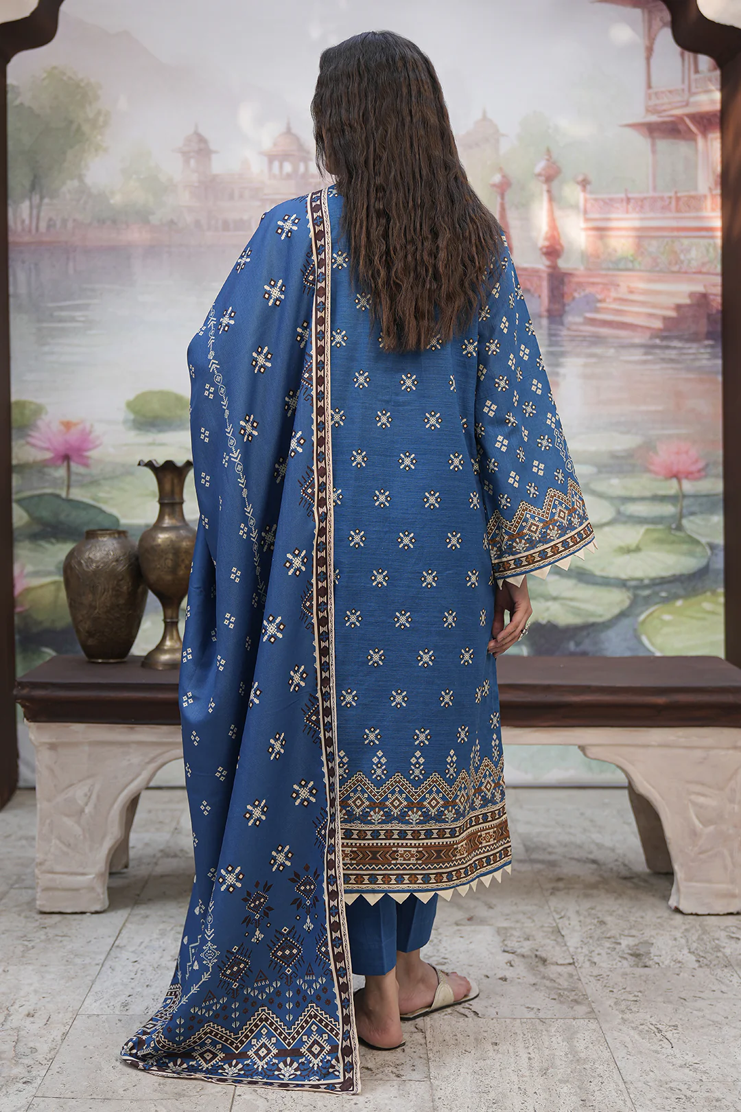 Shirt Shalwar Shawl - 0466 - Image 4