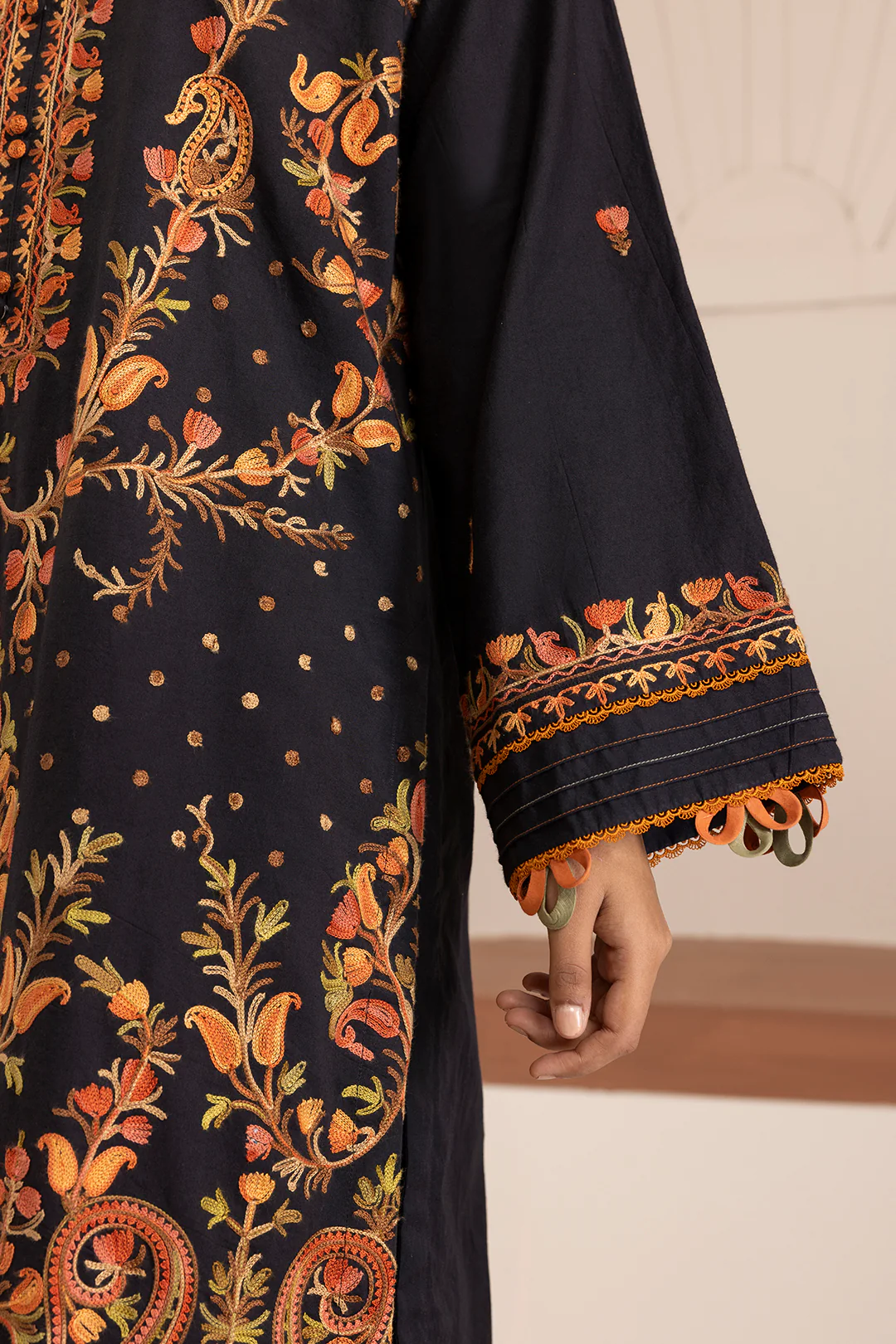 Embroidered Shirt Shalwar Shawl - 0264 - Image 6