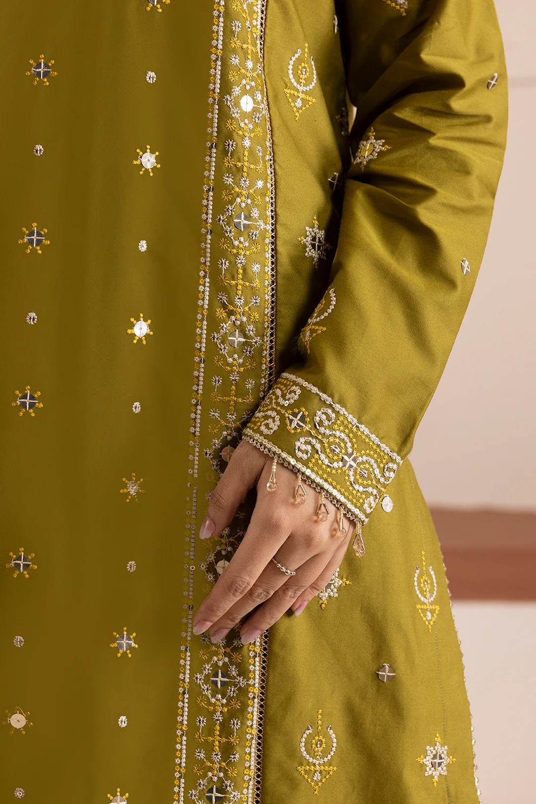 Embroidered Shirt Shalwar Shawl - 0265 - Image 8
