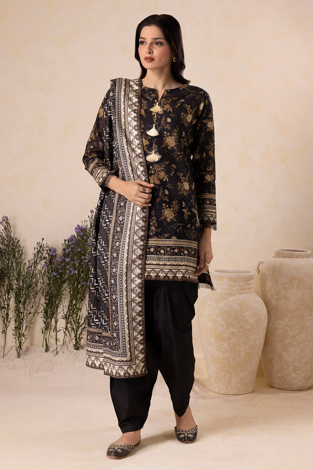 Shirt Shalwar Shawl - 0141 - Image 4
