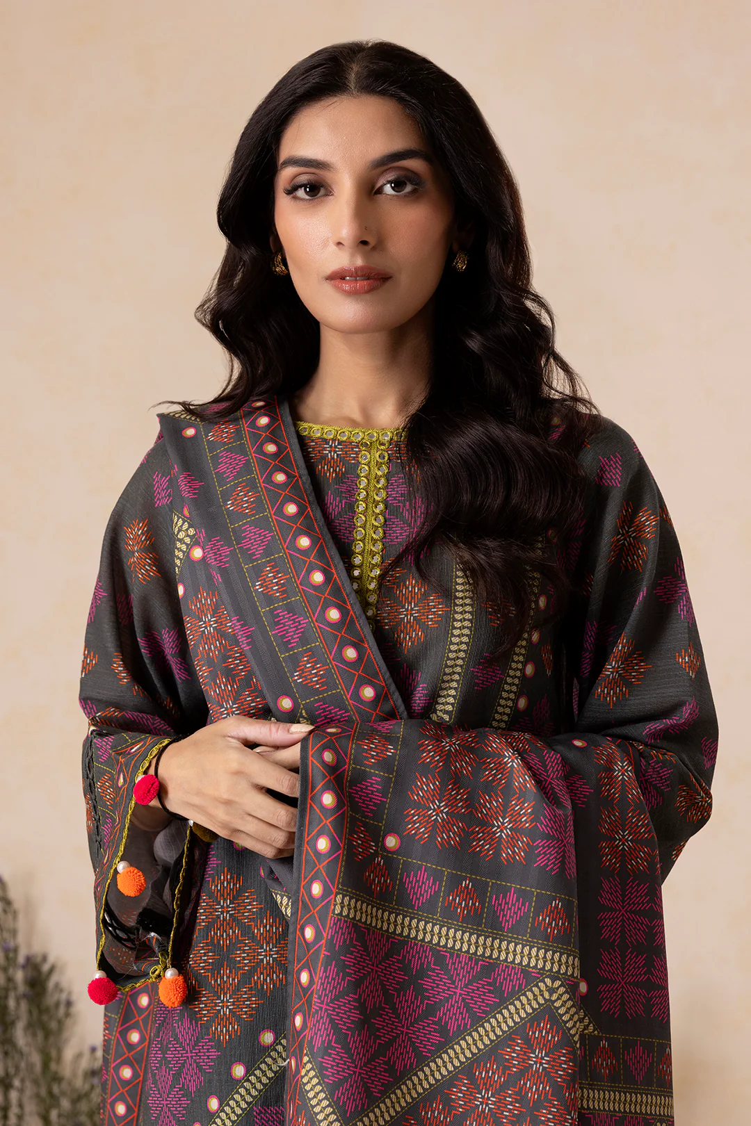Shirt Shalwar Shawl - 0145 - Image 2