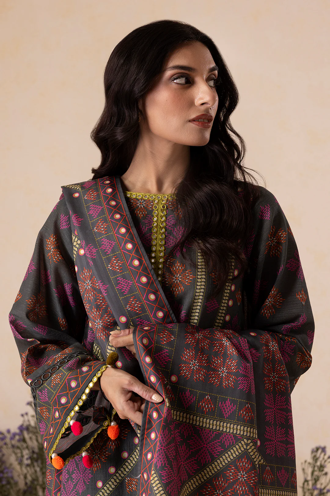 Shirt Shalwar Shawl - 0145 - Image 3
