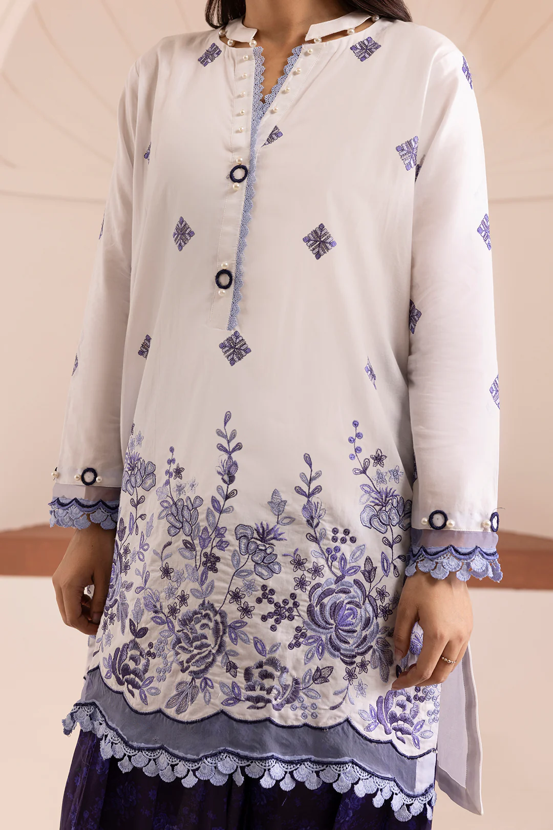 Embroidered Shirt Shalwar - 0187 - Image 5