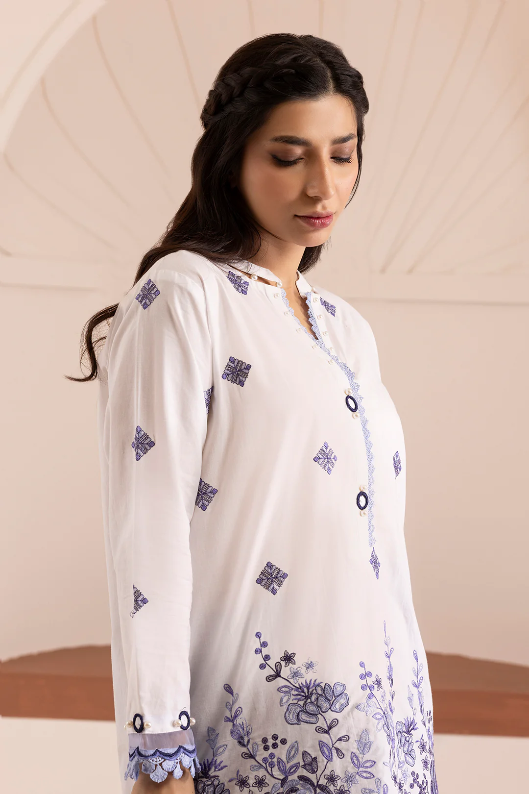 Embroidered Shirt Shalwar - 0187 - Image 8