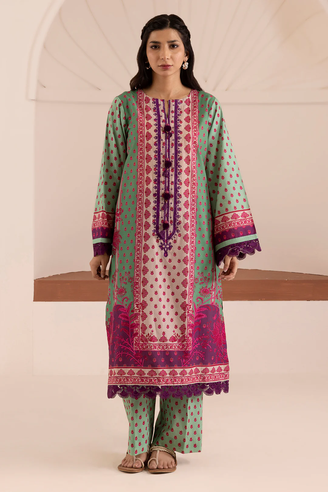 Embroidered Shirt Shalwar - 0188 - Image 5
