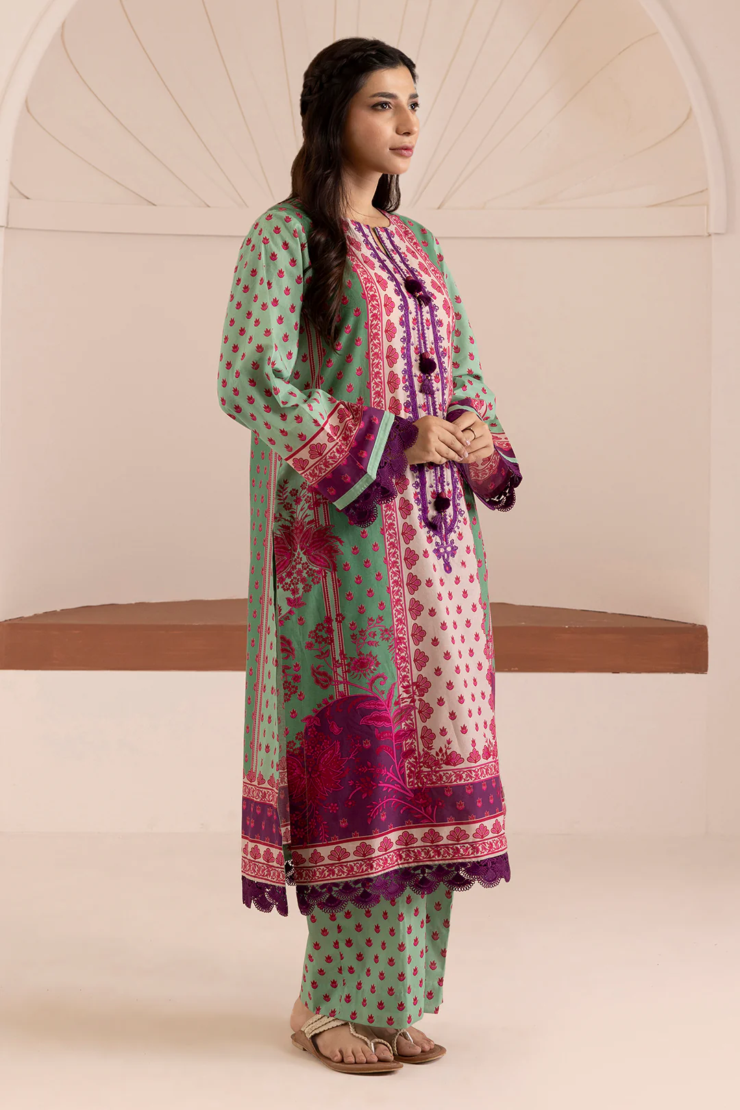 Embroidered Shirt Shalwar - 0188 - Image 8