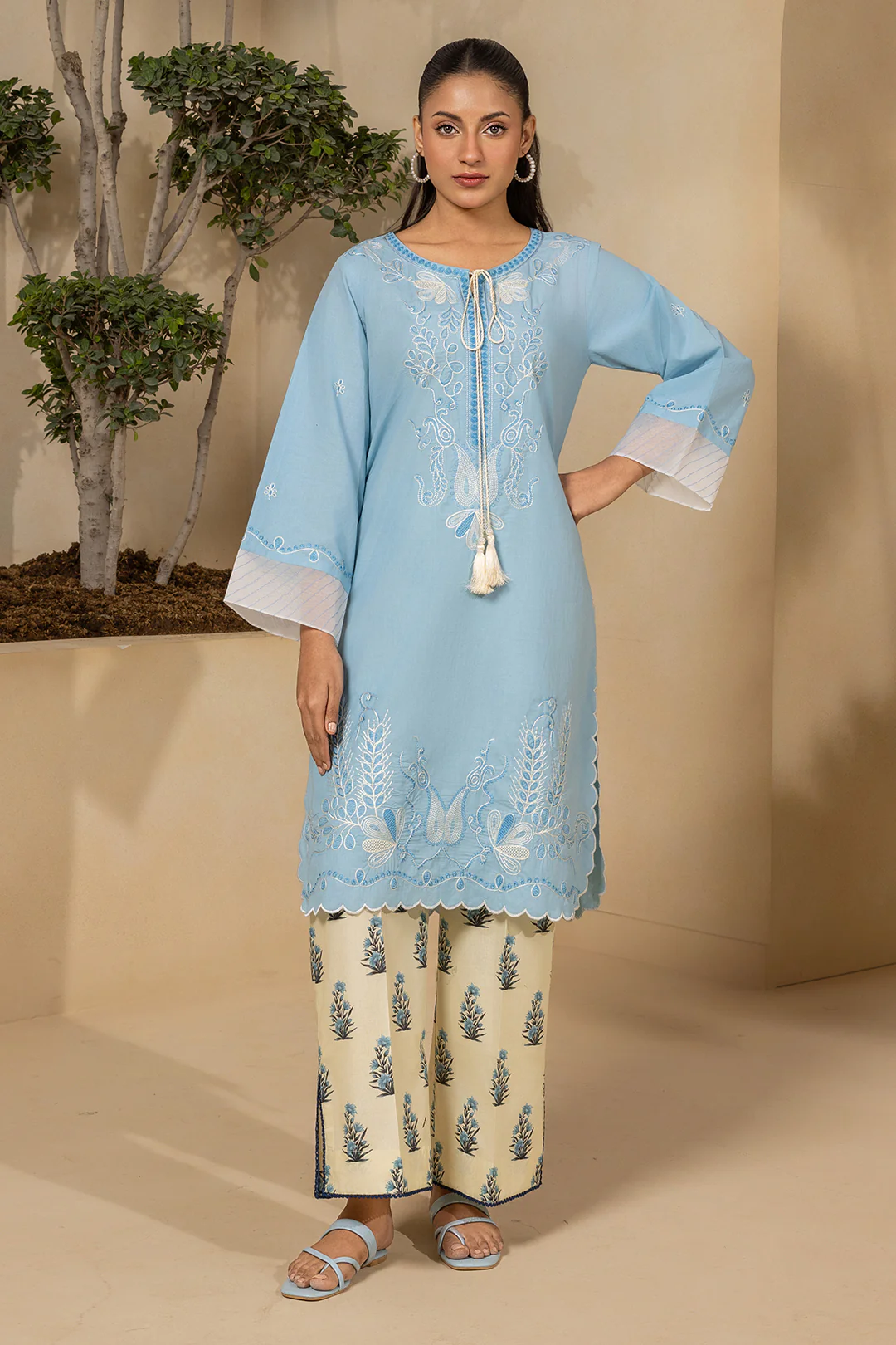 Embroidered Shirt Shalwar - 0189 - Image 2