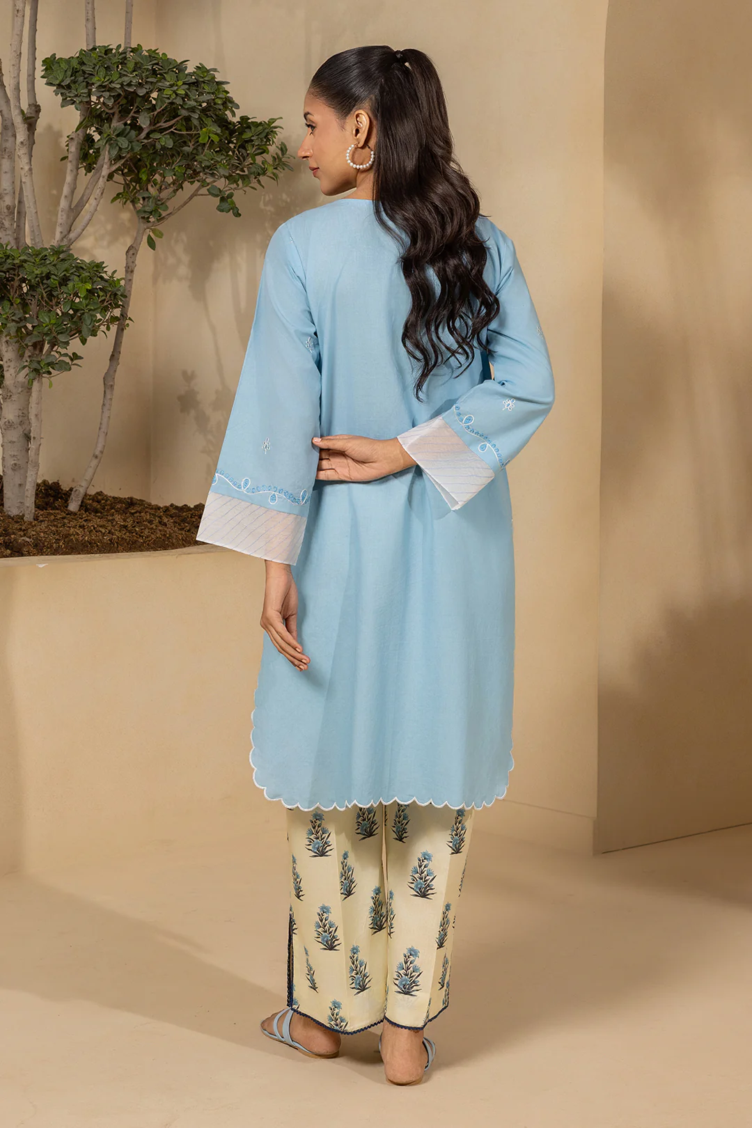 Embroidered Shirt Shalwar - 0189 - Image 7