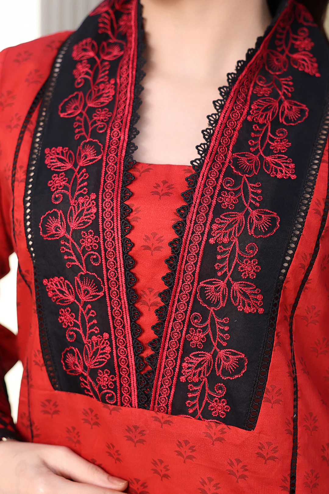 Embroidered Shirt Shalwar - 0168 - Image 3