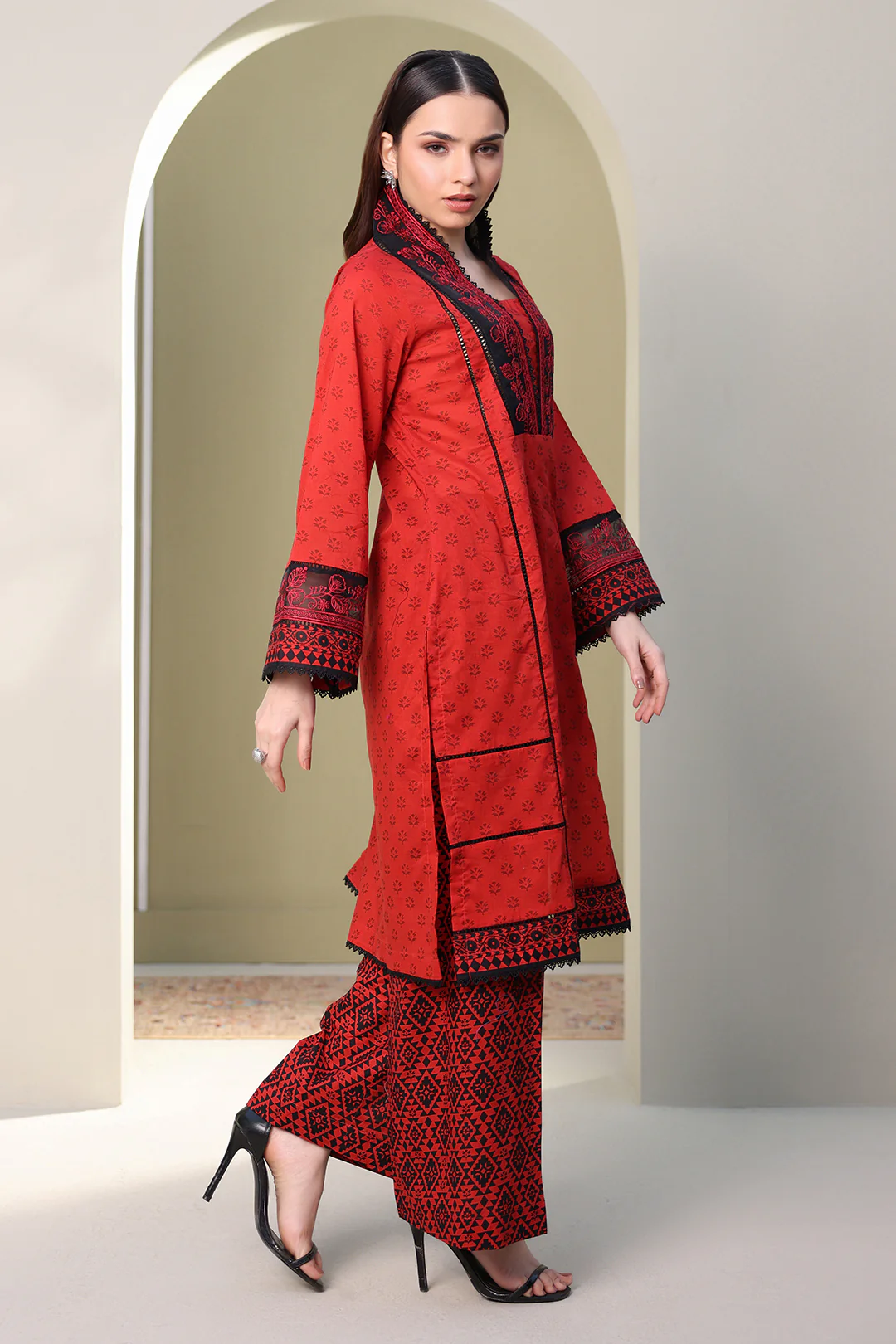 Embroidered Shirt Shalwar - 0168 - Image 5
