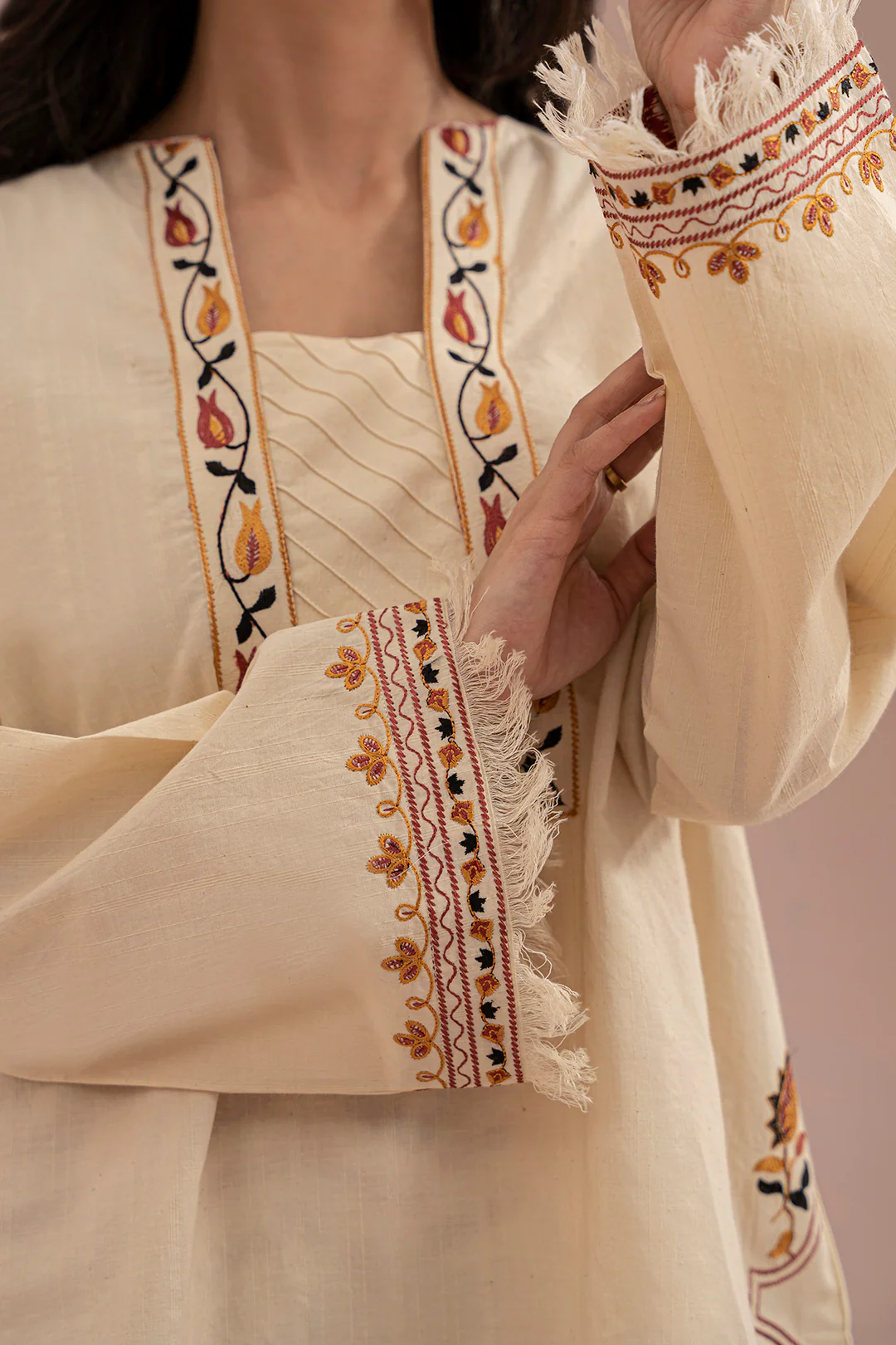Embroidered Shirt Shalwar - 0418 - Image 5