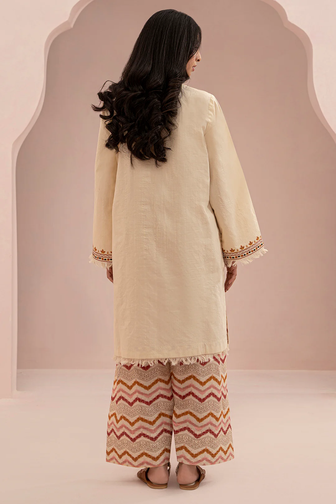 Embroidered Shirt Shalwar - 0418 - Image 8