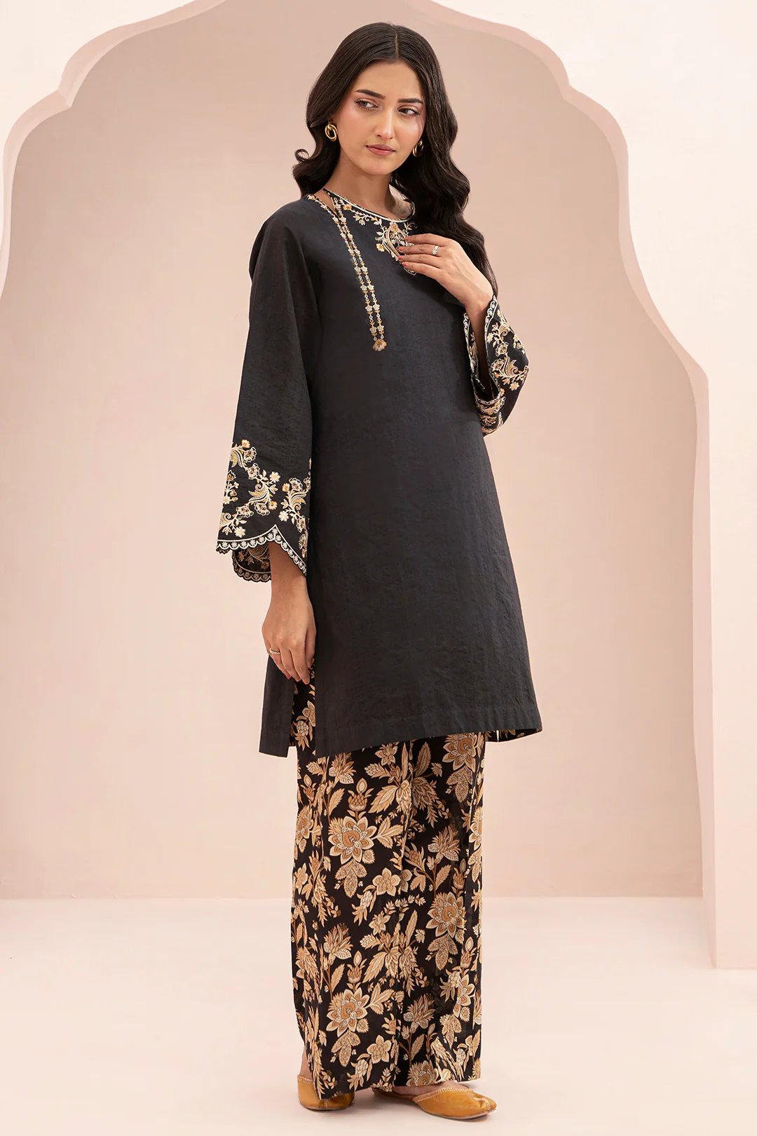Embroidered Shirt Shalwar - 0478 - Image 4
