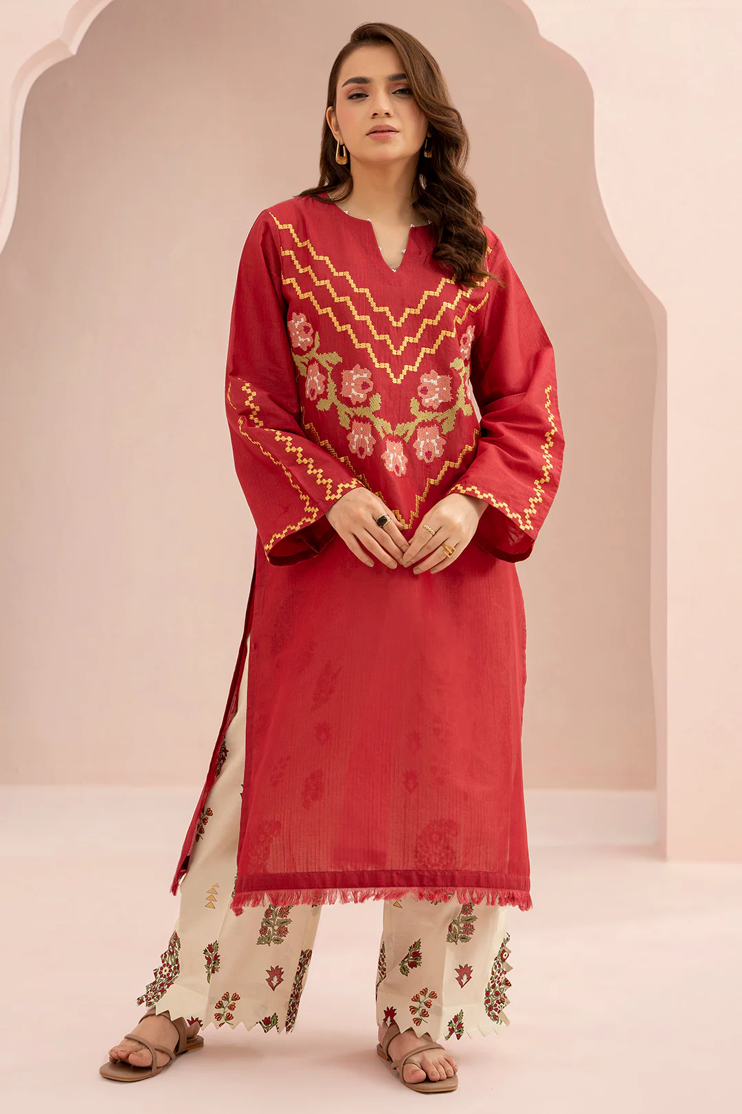 Embroidered Shirt Shalwar - 0484 - Image 2