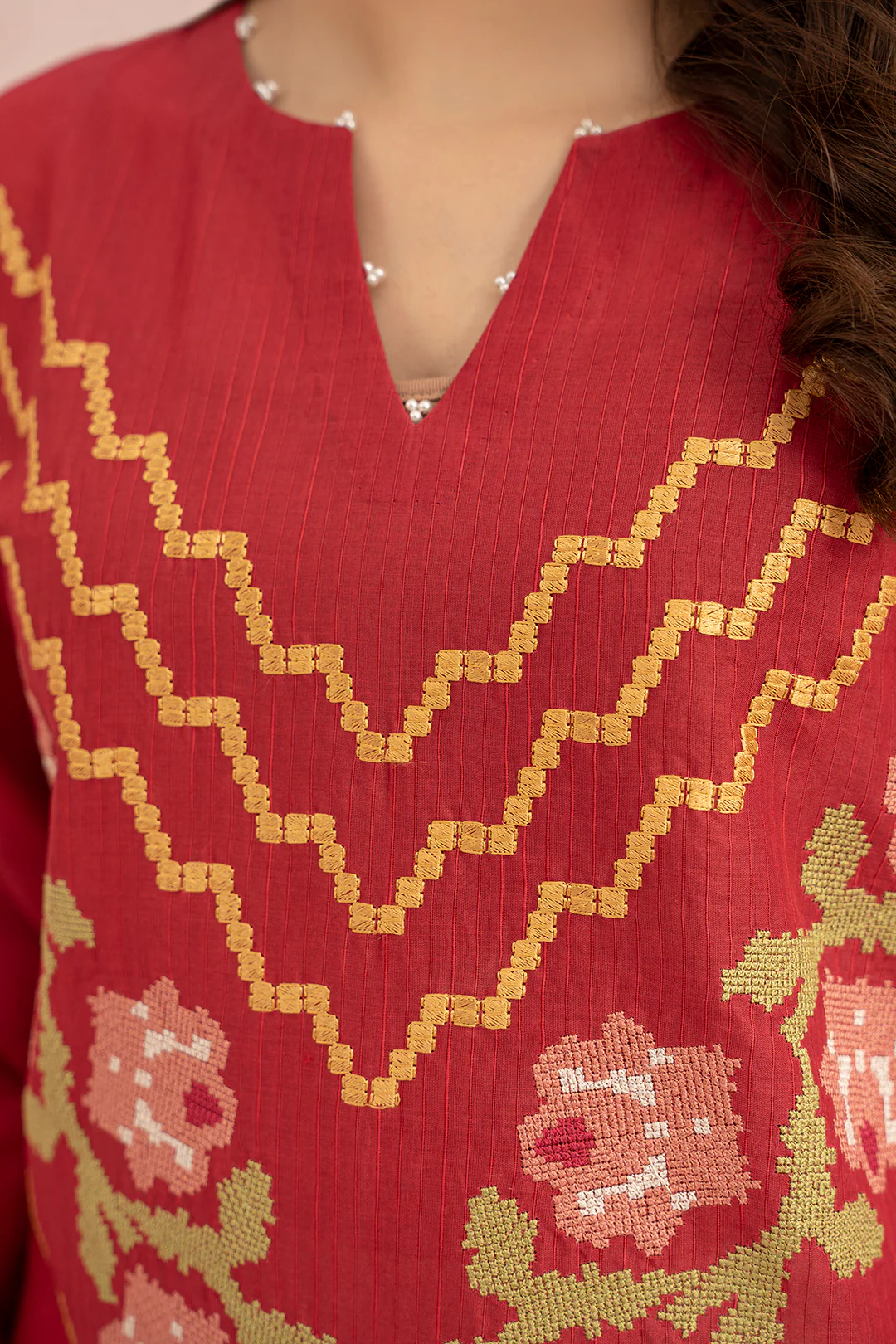 Embroidered Shirt Shalwar - 0484 - Image 3