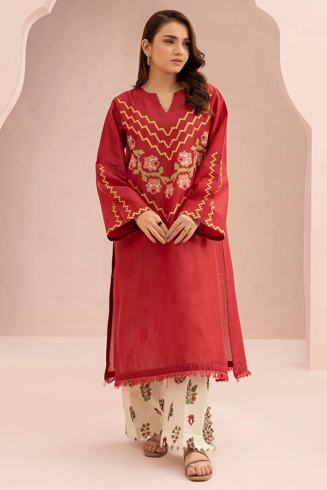 Embroidered Shirt Shalwar - 0484 - Image 4