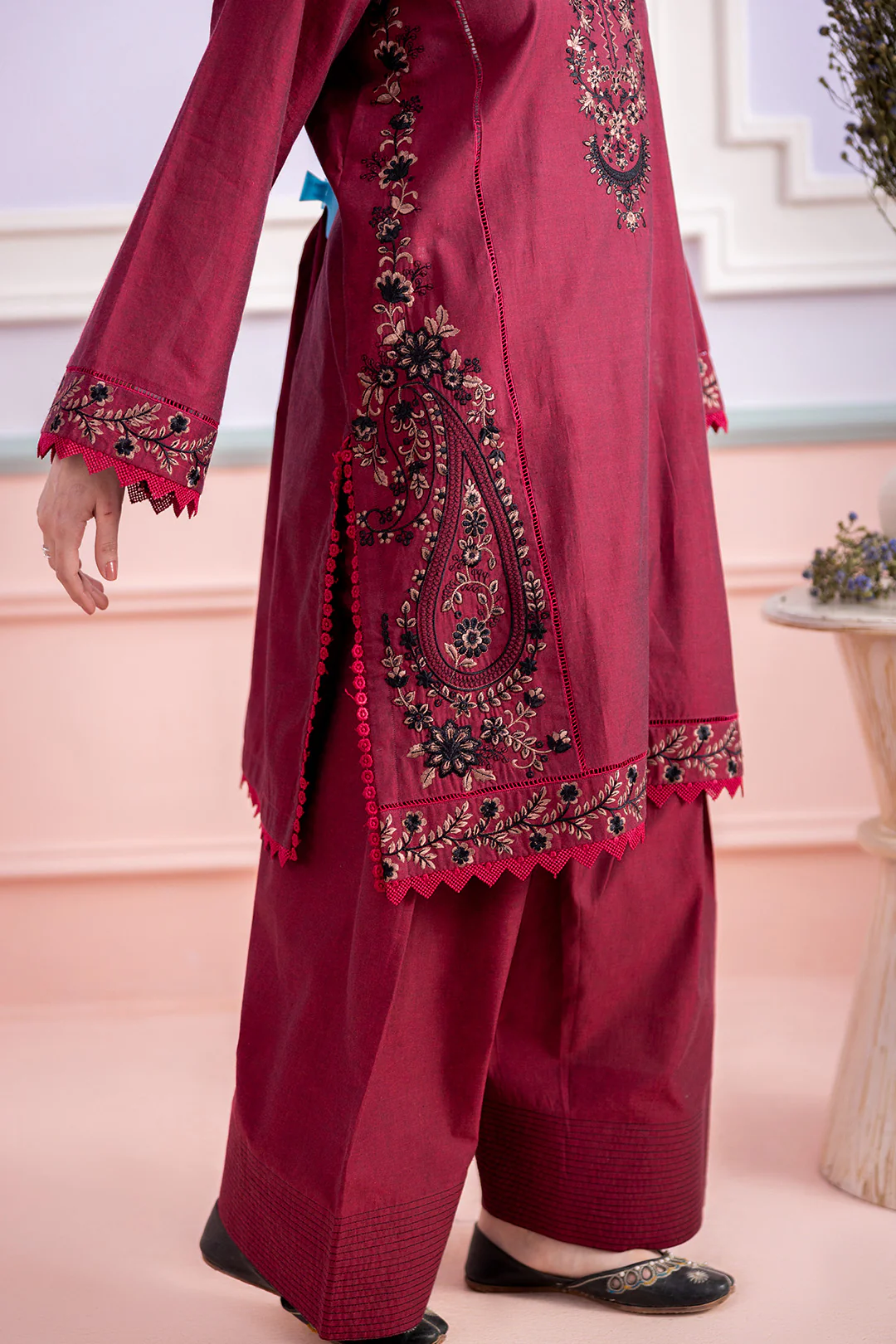 Embroidered Shirt Shalwar - 0528 - Image 5