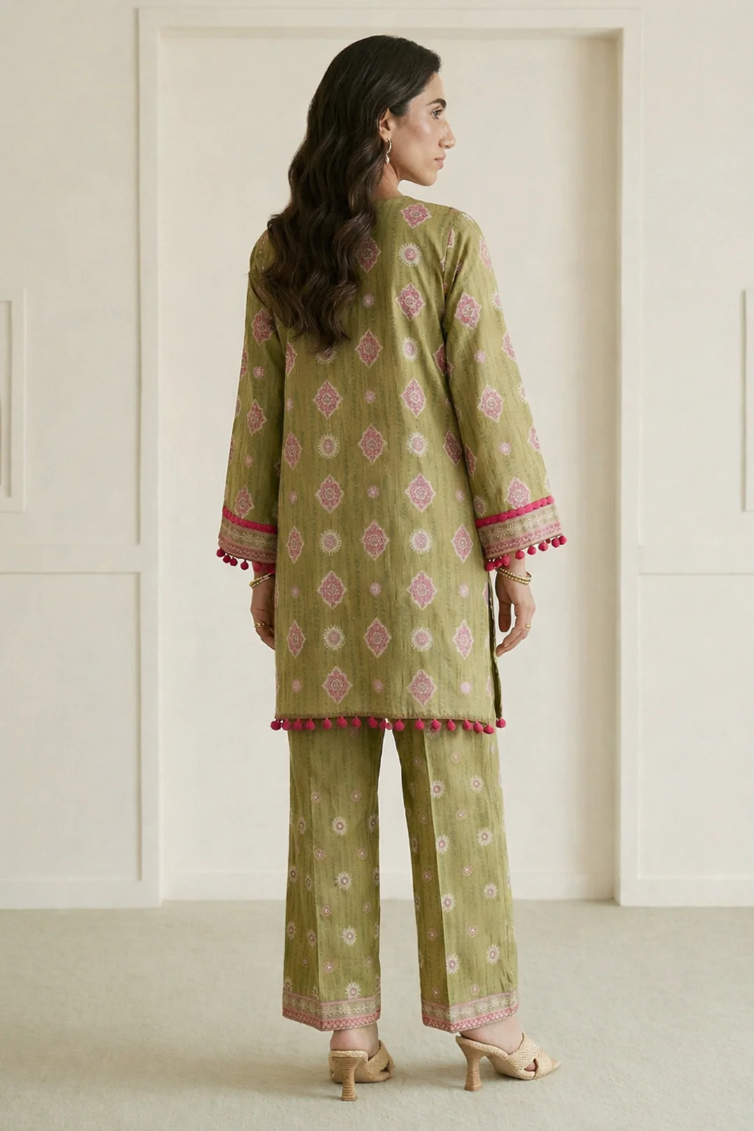 Embroidered Shirt Shalwar - 0673 - Image 7