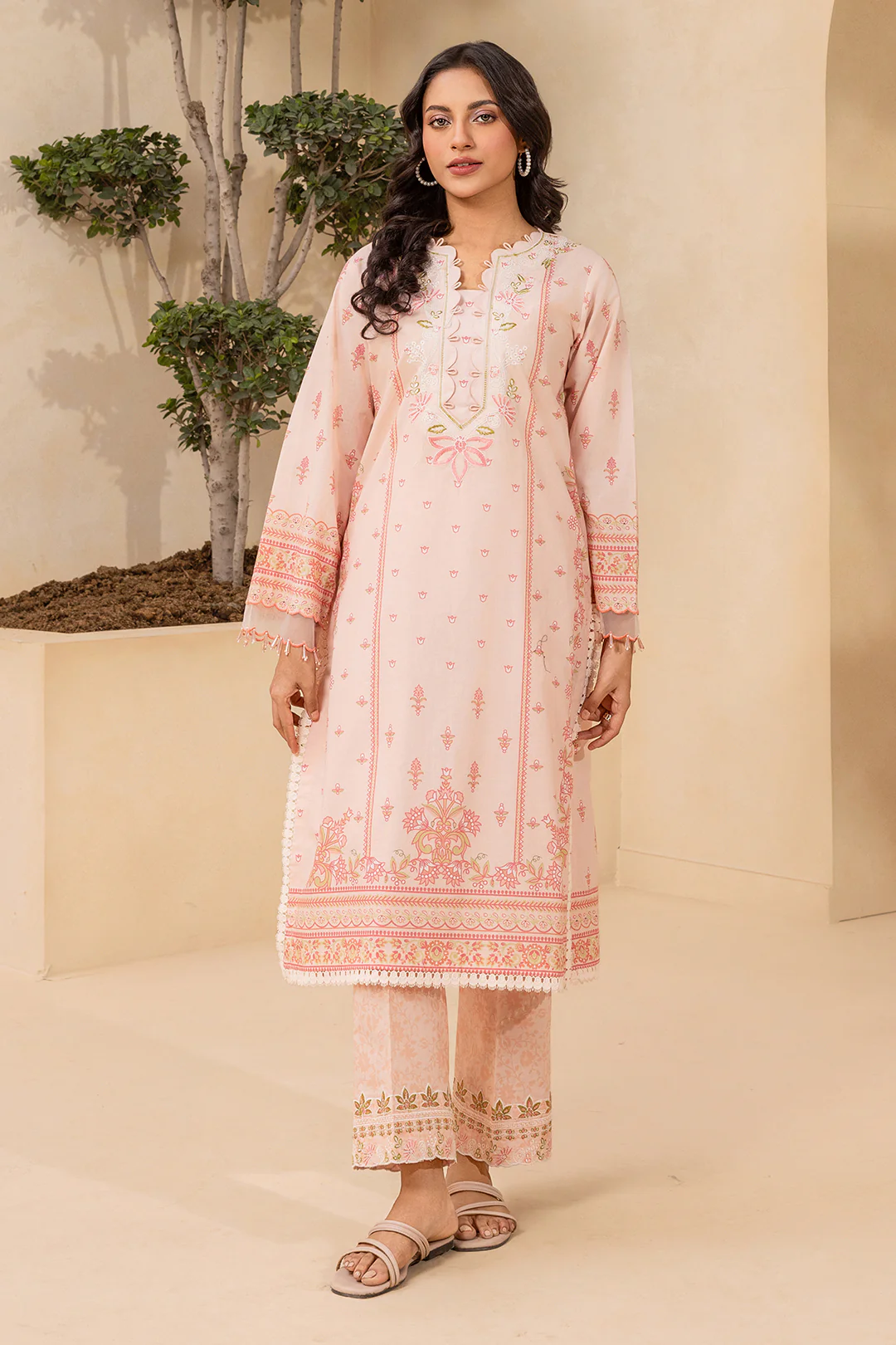 Embroidered Shirt Shalwar - 0674 - Image 2
