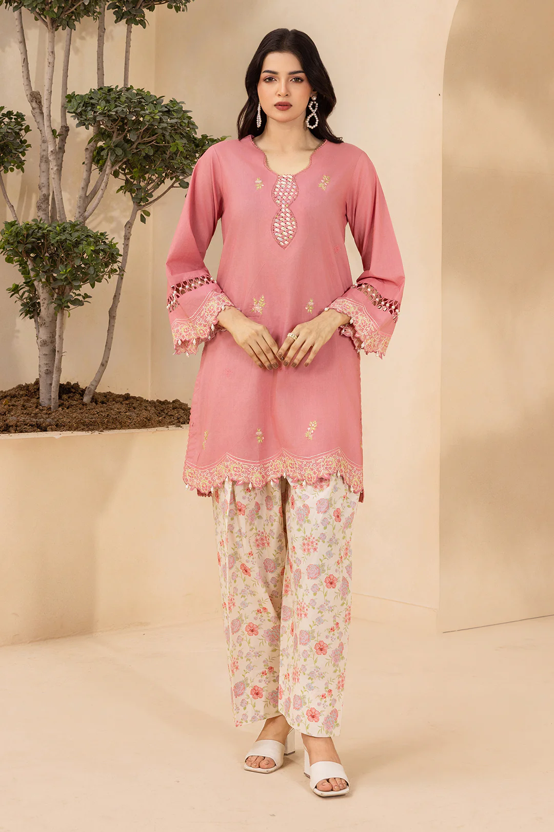 Embroidered Shirt Shalwar - 0742 - Image 2