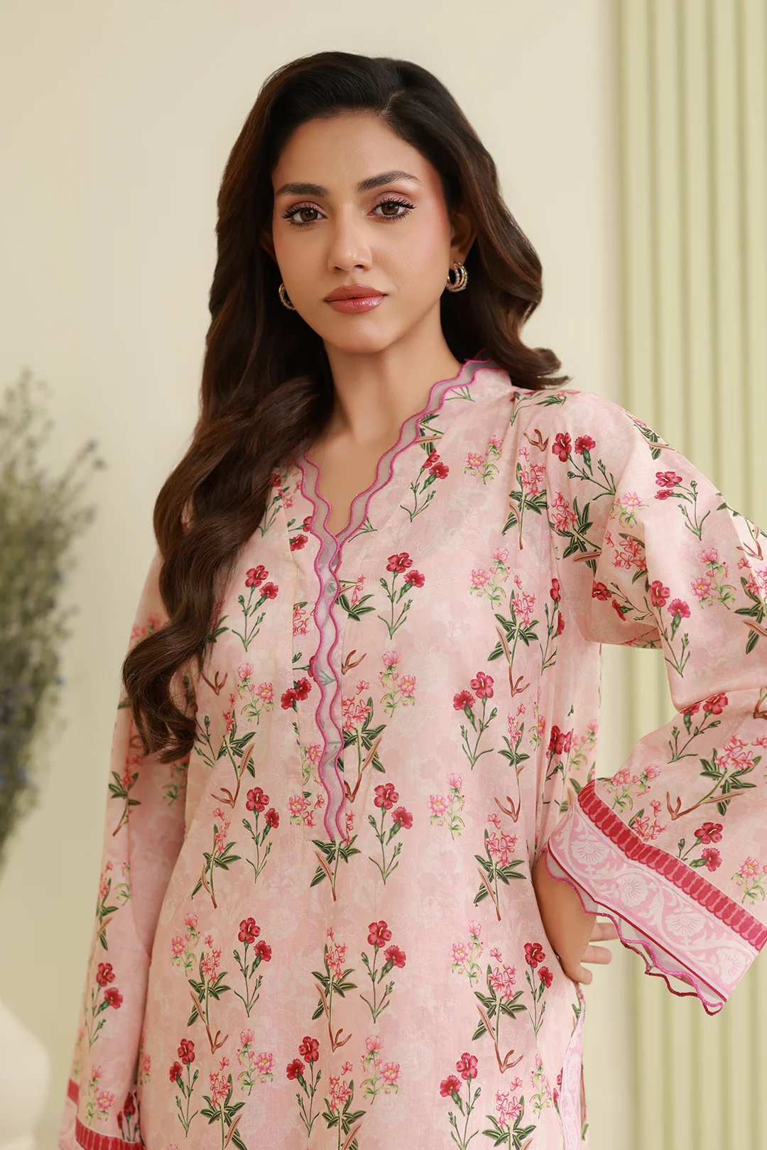 Embroidered Shirt Shalwar - 0744
